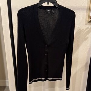 Theory Black Women's Cardigan Sweater